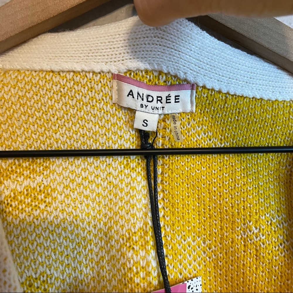 ANDREE by Unit Split Color Leopard Print Cardigan - Picture 5 of 10